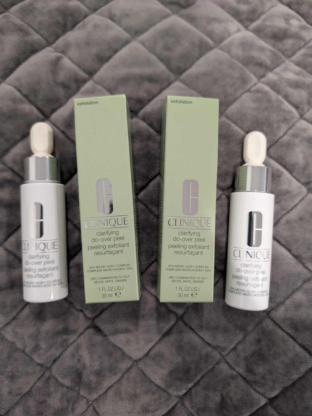 Clinique Clarifying Do-Over Peel Exfoliant — White & Light Green Packaging
